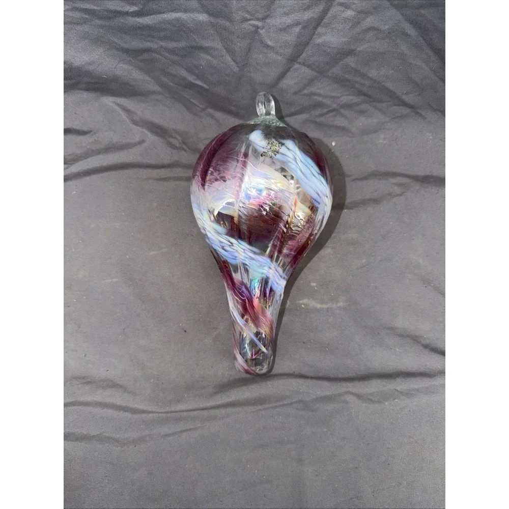 Hand Blown Ornament 9 Inches Long 5 Inches Wide